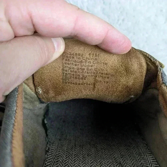 DOCKERS Men loaffers shoes size 11 leather tan  color - Picture 10 of 11